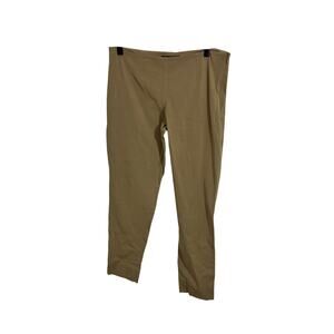 Theory Stretch Pants Khaki S Cropped Curvy Fit Work Career Business Travel Glam